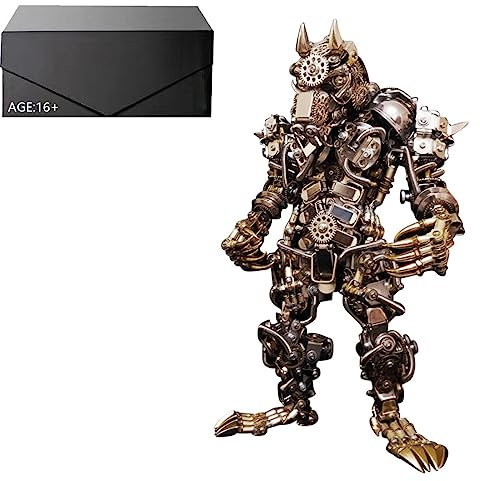 DUZU 3D Metall Puzzle Modellbausatz Erwachsene, DIY Werwolf Metall 3D Modell 3D Puzzle Metallbausatz, 2000 Teile 3D Laserschnitt Modell Steampunk Sammelbares Spielzeug-Deko Geschenk
