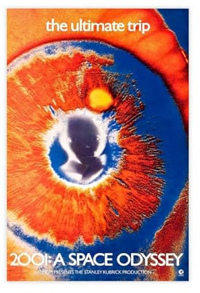 2001 - A Space Odyssey – Filmposter auf Leinwand, Poster, Wandkunst, Dekor, Bild, Gemälde für Wohnzimmer, Schlafzimmer, Dekoration, ungerahmt, 30 x 45 cm