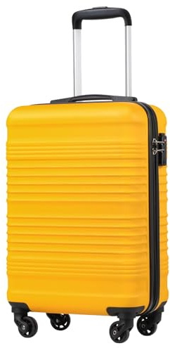 COOLIFE Ryanair Kabinenkoffer 55x35x20 EasyJet Handgepäck Koffer TSA | PC+ABS Hartschale Koffer, 4 Spinner, leicht, Bordgepäck – für Kurzurlaub, Städtetrips, Geschäftsreisen & Flugreisen