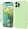 KPPIT Compatible with iPhone 14 Pro case,Silicone Case,Ultra Slim Soft Gel Anti-Scratch,Microfiber Lining,Rubber Shockproof Case Cover for iPhone 14 Pro 6.1 inch,Matcha Green