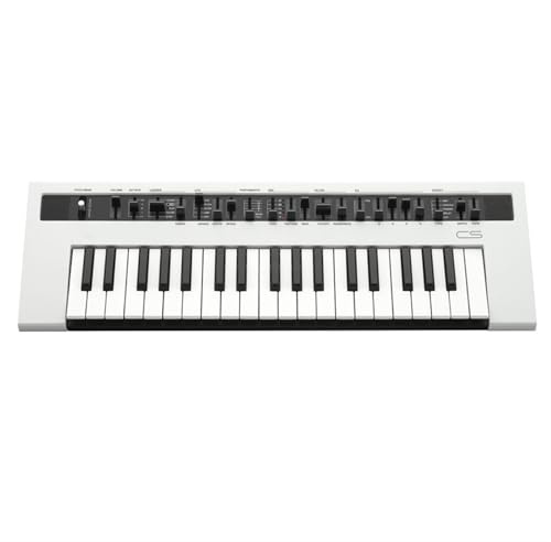 Principianti Tastiera Elettronica Mini Tastiera Sintetizzatore Portatile 37 Tasti Tastiera Elettronica Professionale Per Adulti(White)