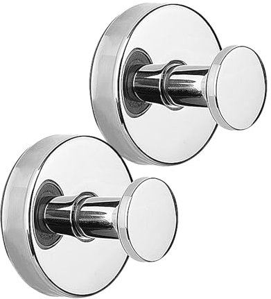 Lot de 2 crochets à ventouse pour salle de bain, entrée et porte-manteau antirouille