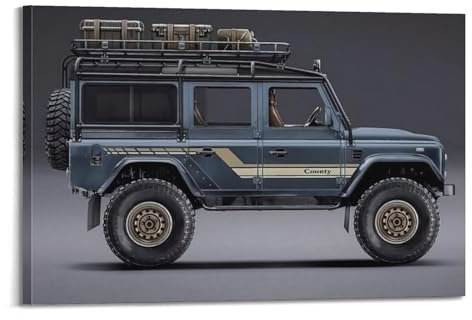 Offroad-SV-Poster für Defender 110, dekoratives Gemälde, Leinwand, Kunstbild, 50 x 75 cm