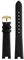 AXTGBHL 12MM 14MM Armband passend for Gucci Uhrenarmband passend for GC Damen YA141.4 YA141505 Lederarmband Armband mit Kerbbefestigung(Black-gold,14mm)
