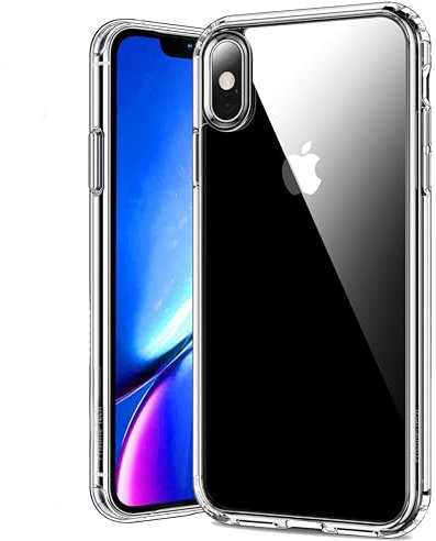 Case for iPhone XS (5.8 inch) Crystal Clear (Anti-Scratch and Shock-Absorption) Soft Silicone TPU Phone Cover for iPhone XS