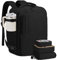 LOVEVOOK Handgepäck Rucksack Flugzeug 40L, Groß Reiserucksack Herren Damen Wasserdicht Laptop Rucksack 17 Zoll Travel Backpack mit 3 Packing Cubes, Weekender Cabin Bag für Reise Arbeit Wandern