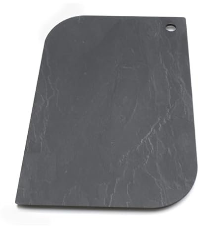 Tagliere da Cucina in HPL 36x24x0,5 cm Finitura Ardesia, a Foglia con Foro, Tagliere Antigraffio da Cucina, Made in Italy e Impermeabile per Uso Domestico e Professionale - BISETTI