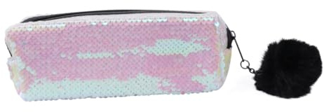 JEWEDECO 1stück Glitzer Federmäppchen Mit Pailletten Schminktasche Im Meerjungfrau-Stil Multifunktionale Kosmetiktasche Für Mädchen Leicht Und Tragbar Für Schule Und Reisen