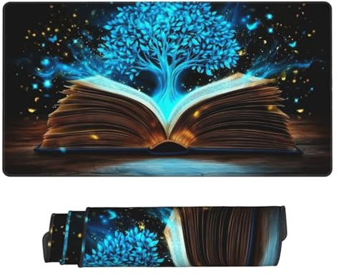 Gaming Mauspad, Mauspad XXL 800 x 400 x 3 mm Mousepad Magic Book Mauspad Gaming Zubehör mit Anti Rutsch Basis Mouse Pad Wasserdicht und Langlebig für Maus und Tastatur, Home Dekor, Gaming Zubehör m794