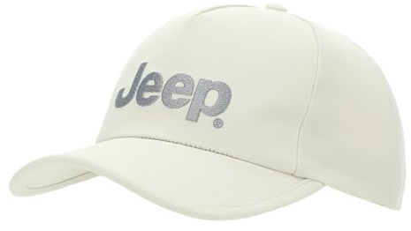 Jeep Unisex J Baseball Cap Jeep&Star Embroidery J24s Klassische Mütze, Birch White, Einheitsgröße EU