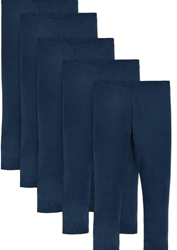 NEXT Mädchen Leggings (3 bis 16 Jahre), 5er-Pack Marineblau 116