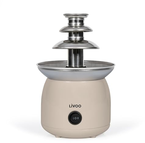 Livoo - DOM533C chokladfontän - 70 W, smält chokladkapacitet 250 ml, 3 nivåer
