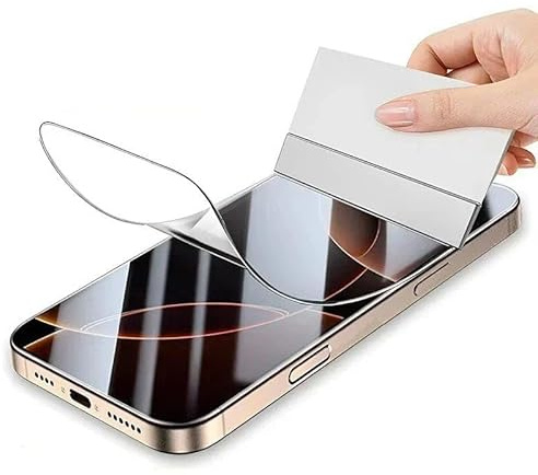 fonefunshop Clear Screen Protector Compatible With iPhone 17 Pro Soft Hydrogel Film