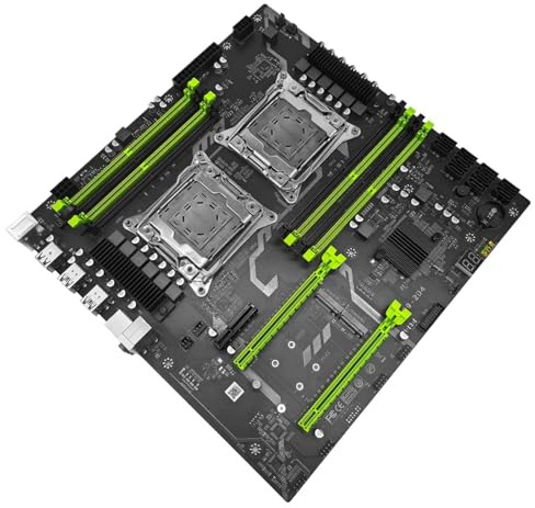 X99 Dual CPU Motherboard Kit E5 2680 V4 with DDR4 32GB (2 * 16GB) LGA2011-3 M.2 NVME for Desktop Gaming Computer(Motherboard+CPU)