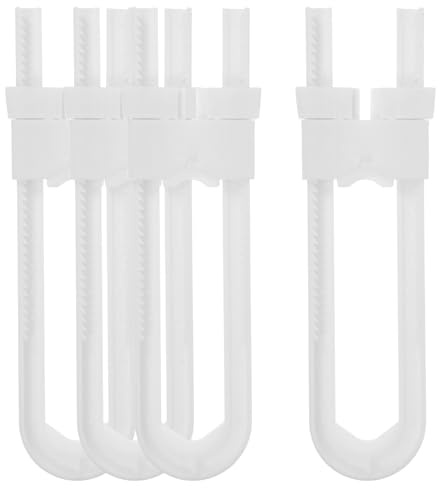 EXAOMBLE 4pcs Safety Cabinet Locks for Kitchen Cabinets White Abs Material Easy to Use Proof Door Locks Providing Added Security for Storage Units and Drawers