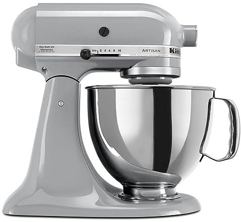 KitchenAid KSM150PSMC food processor - food processors (Silver, Stainless steel)
