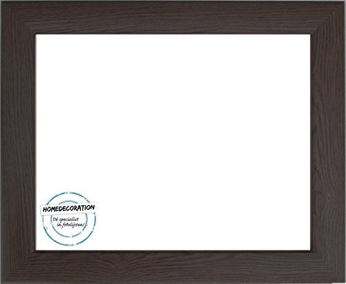 Homedecoration Hamburg MDF Bilderrahmen 35 x 100 cm stabile Leiste Sondergrössen 100 x 35 cm Farbwahl Hier: Eiche Dunkel mit Acrylglas Antireflex 1 mm