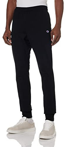 Champion Men's Jersey Jogger Sweatpants, Black, M UK