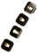 Lot de 4 douilles support de gradin d'origine Four, cuisinière 00631174 BOSCH