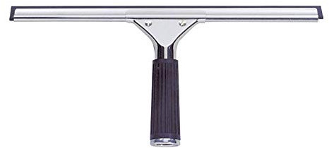 Rasqueta de cristal de acero inoxidable con goma, tamaño a elegir: 25 cm, 35 cm, 45 cm y 55 cm, 25 cm