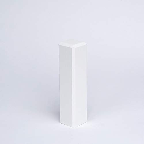 Blocco angolare universale in vero legno – Torre angolare bianco laccato – altezza 85 mm