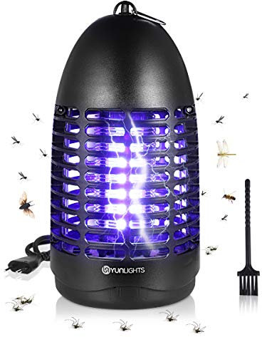 YUNLIGHTS Elektrisches Moskitonetz, 7 W, elektrische Lampe gegen Mücken, für den Innenbereich mit UV-Licht und Schublade, hocheffiziente Insektenfalle für Zuhause, Büro, Terrasse und Küche