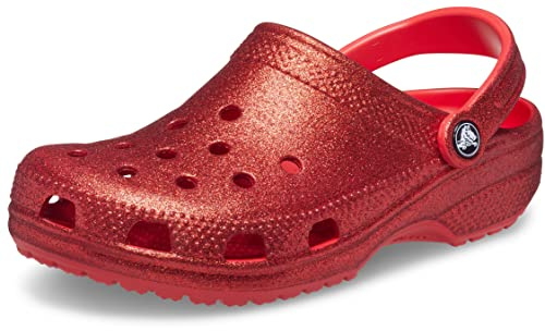 Crocs Classic Glitter Clog Flame Size 9 UK Men/ 10 UK Women