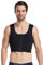BaronHong Body Shaper Petto Binder Compressione Piatta 3 File Chiusura Busto Corsetto Gilet(Nero,M)