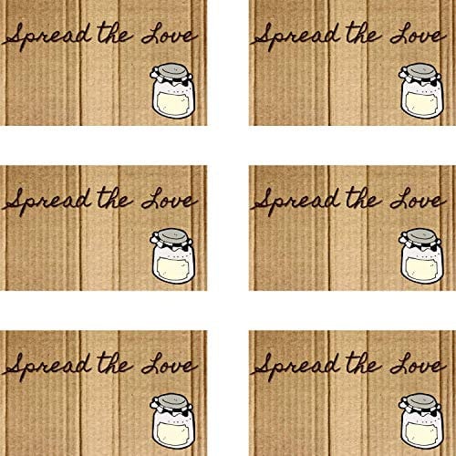 Pack of 72 Jam Jar Labels Xmas Gift Tags - Self Adhesive Easy Peel Off Jam Labels That Leave No Sticky Residue After Use - Perfectly Sized 7x4cm Sticky Labels