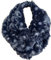 JameStyle26 Kuschelig Warmer Winter Loop Schal Fleece Schlauchschal Rundschal mit Stern oder Pfote (Stern Blau)