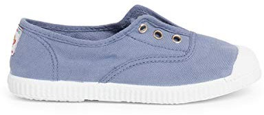 Pisamonas Zapatillas Lona Punta Goma Sin Cordones Talla 34 Color Azul