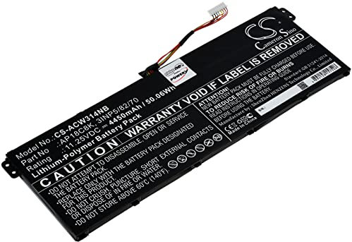 Batteria per laptop Acer Chromebook 314 C933-C2QR, 11,25 V, agli ioni di litio