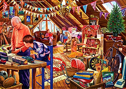 Bluebird Puzzle 1500 Teile - Attic Playtime Dachboden