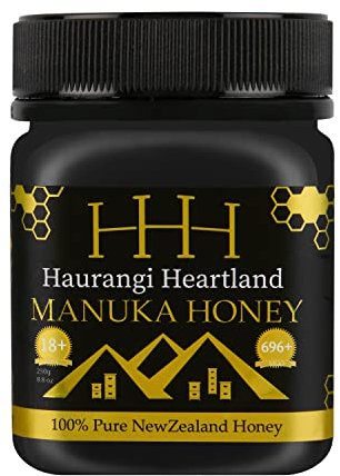 Haurangi Heartland Manuka Honig MGO 696+, 250g - Hochwertiger, Rein, Roh - Abgefüllt und zertifiziert in Neuseeland