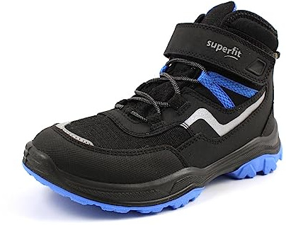 Superfit Jupiter warm gefütterte Gore-Tex Sneaker, SCHWARZ/HELLBLAU 0010, 31 EU