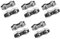 JCBIZ 10pcs M3 Poly Rope Connector, Double Grips Cable Clamps Wires Splicer 304 Stainless Steel Polyethylene Cord Connectors for Electric Fences