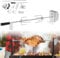 YUENFONG Grillspieß Motor Set, Edelstahl Grillspieß Motor 220-240V, Grillspieß 107cm, Elektrischer Drehspieß mit 2X BBQ Fleischnadeln, für Außenaktivität, Camping-Picknicks, Partys