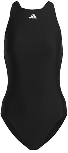 Adidas HR6474 SOLID Tape Suit Swimsuit Women's Black/White 38