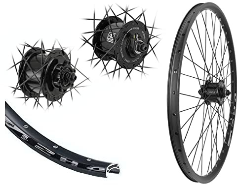 Bärwinkels 26/27,5/28 Zoll DH21 Hohlkammerfelge Disc schwarz Nabendynamo 3 in 1 für 6-Loch Bremsscheibe zum Wählen