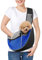 Pawaboo Hundetragetasche, Neu aufgewertet Hundetasche mit Touch-Pocket, Verstellbare Tragetasche Hund, Haustier Umhängetasche Transporttasche für Haustiere für Outdoor Reisen - M, Blau
