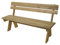 Mendler Gartenbank HWC-L66, Sitzbank Holzbank Parkbank, Gastronomie-Qualität, Massiv-Holz 148cm - Natur