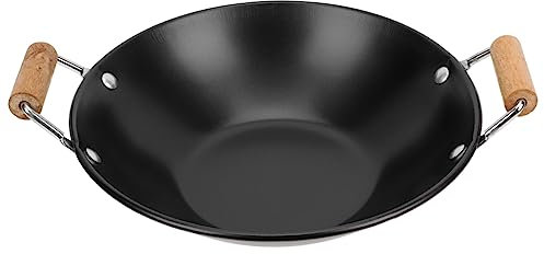 UPKOCH Edelstahl-Grillplatte Hot Pot Ramen-Hot Pot Dampfgarer Lebensmittel Für Jeden Tag Wok Lebensmittelzubereitung Wok-Pfanne Mit Deckel Edelstahl-Topf
