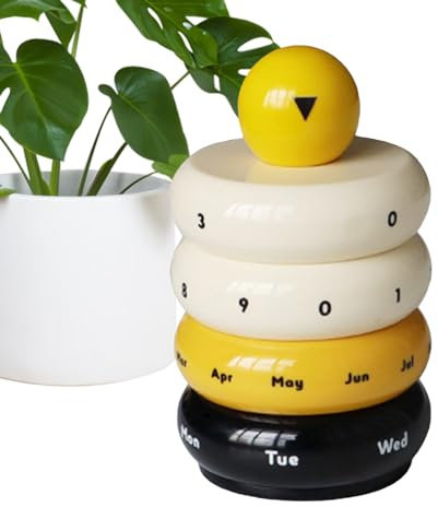 Desktop-Kalender 2024, rotierender Desktop wiederverwendbarer Kalender | Wiederverwendbare Desktop-Kalender, Kalender Desktopdekoration, Schreibtischzubehör Bellv