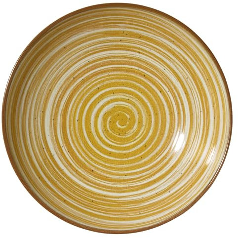 METRO Professional Assiette Creuse Madleen Grès Ø 21 cm Jaune Lot de 6