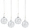 DELORIGIN 4pcs Disco Ball Ceiling Fan Pull Chain Extender Decorative Fan Pendant 14 Inch Fan Danglers Ball Party Decor Pulls Ornaments Chain Extender with Connector for Ceiling Light Fan Lamp