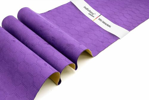 Indivitara® Mikrofaserstoff selbstklebend Wildleder Optik Kunstleder Wildlederimitat - Stretch Dehnbar Folie Stoff - DAS ORIGINAL
