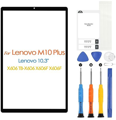 Touch Screen für Lenovo Tab M10 FHD Plus TB-X606 TB-X606F TB-X606X Sensor der äußeren Glasplatte vorne Vollglaslinse mit Reparatur-Set (Nicht LCD/Touch Digitizer)
