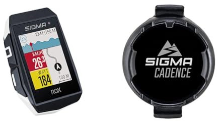Sigma Sport ROX 11.1 EVO White | Fahrradcomputer kabellos GPS & Navigation & Elektro Sigma Elektro Unisex – Erwachsene Duo Magnetless Trittfrequenzsender, Mehrfarbig, Einheitsgröße
