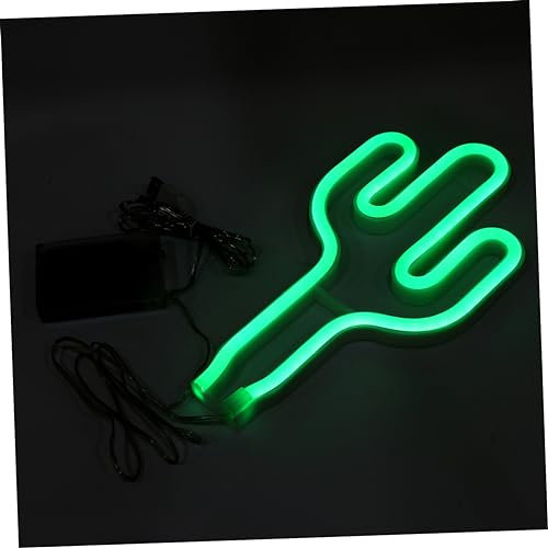 Yardenfun 1stück Neon Nachtlicht Lampe Im Kaktus-design Tragbare Tischlampe Ohne Batterie Dekorative Wandleuchte Für Kreative Raumgestaltung Für Partys Und Besondere Anlässe