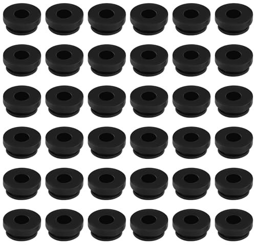 HTTYHT 36 PCS Piedini di Gomma per Supporto per Pentola Passacavo Gomma di Protezione per Fornelli da Camper Compatibili con Aste da 5 mm di Smev Thetford e Dometic Accessori per Piano Cottura Camper